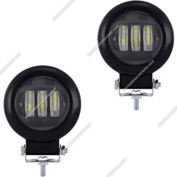 3 LED Round Fog Lamp Light (Pack of 2)