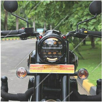 4 Bamboo Led Headlight For Royal Enfield (75-90 Watts)