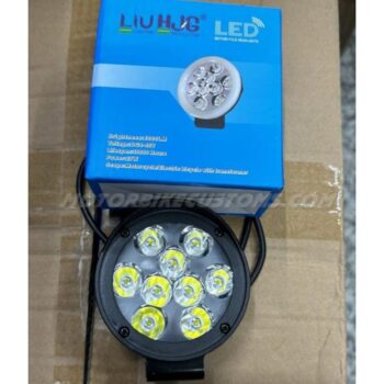 LIU HJG 9 LED Round Fog Lamp Light (1pc) (20 Watts)