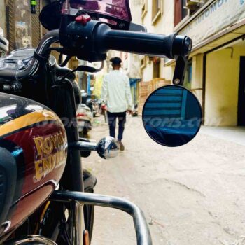 Adjustable Anti Glare Round Bar End Mirrors