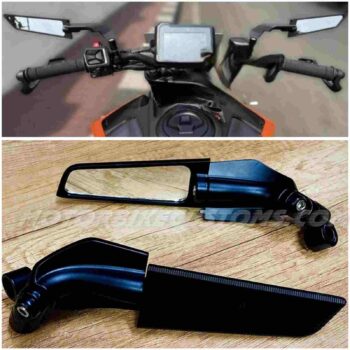 Aerodynamic Mirrors Yoke Fitting For All Scooty Motorbikes