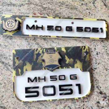 Army Graphics Royal Enfield Number Plate