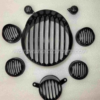 Classic UCE With Cap Full Grill Set For Headlight All Light Parts Protection (8pc)