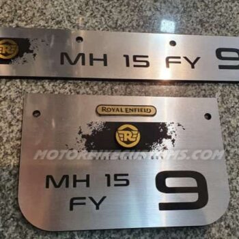Chrome Shine Acrylic Custom Number Plates