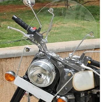 Front Windshield White For Royal Enfield Classic 350