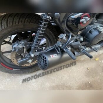 Globe Cage Exhaust For Royal Enfield Hunter 350