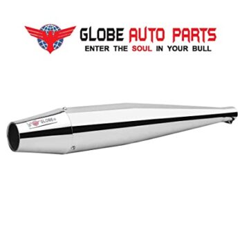 Globe Reverse cone Exhaust For Royal Enfield