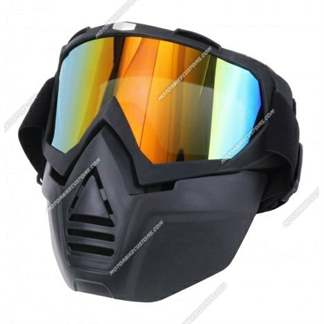 Golden | Goggles with Detachable Face Mask, Helmet
