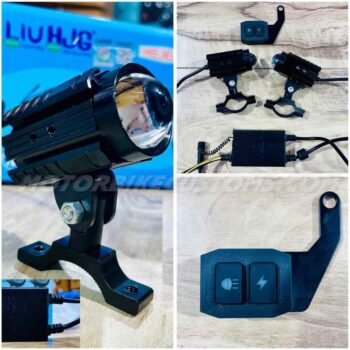 HJG Remote Control Mini Drive Fog Light with Three Lines Flash