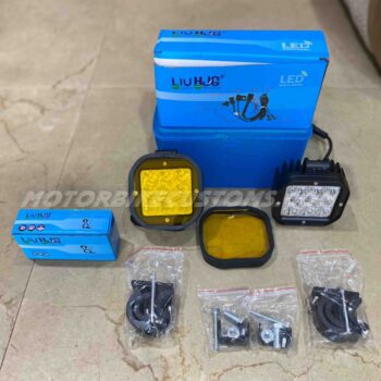LIU HJG 9 LED Fog Light With Yellow Cap 60 watts (2pc)