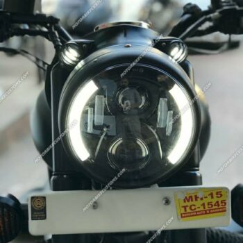 55-Watts Half Cut Led Headlight For Royal Enfield