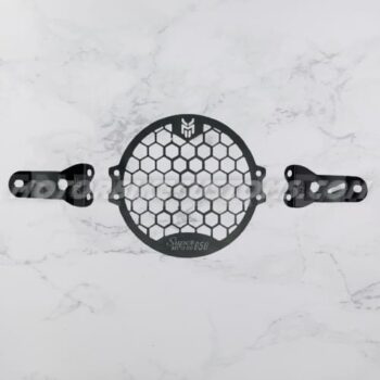 Hexagonal Super Meteor 650 Headlight Protection Grill