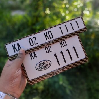 Gel Number Plate For Jawa