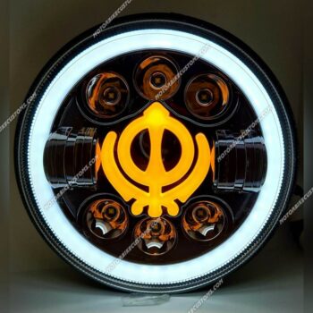 HJG Khanda Led Headlight For Royal Enfield (90-110 Watts)
