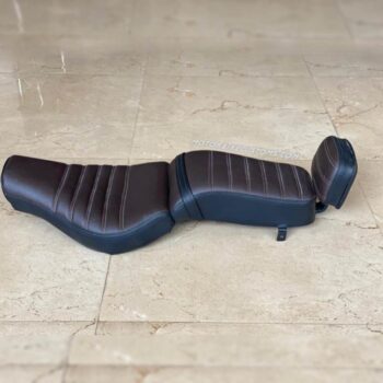 Low Rider Split Seat With Backrest For Royal Enfield