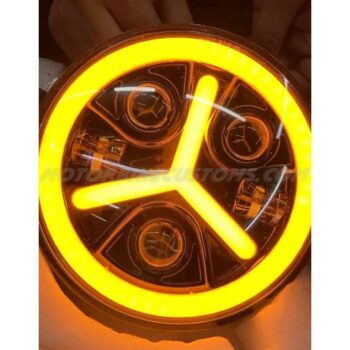 Mercedes Design LED Headlight With Full Ring DRL (90-110Watts)