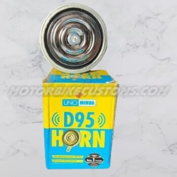 Minda D95 Single Horn 6V | Chrome | Set of 2