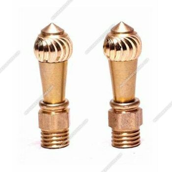 Mirror Nut Cap Brass
