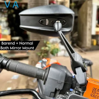 Napoleon Square Bar End or Yoke Fitting Side Mirrors