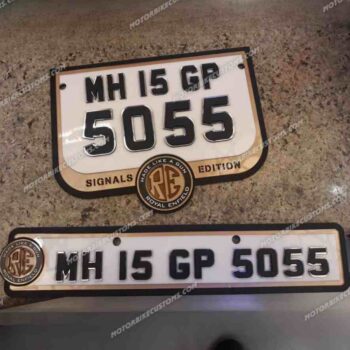 Personalized Royal Enfield Number Plate