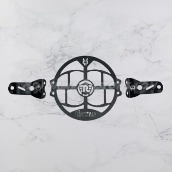 RE logo Meteor 650 Headlight Protection Grill