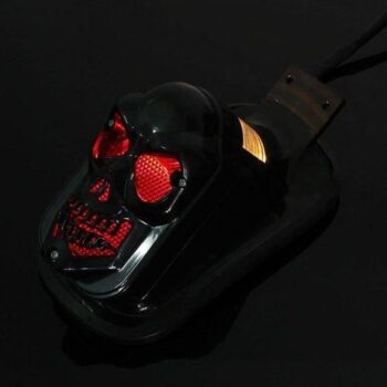 Rear Skull Brake Tail Light | Black