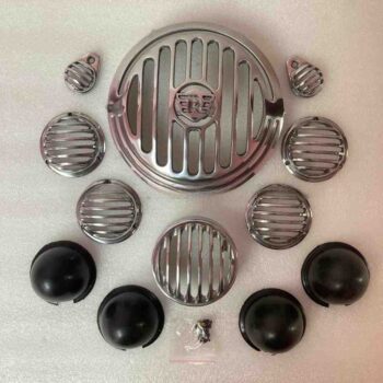 Reborn 350 Chrome Full Grill Set For Headlight All Light Parts (12pc)
