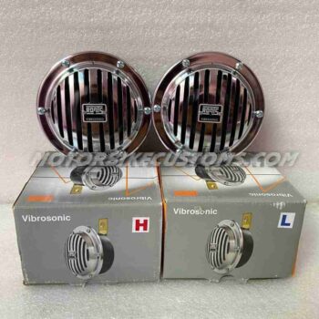 Original Roots Vibrosonic Horn 12V | Chrome | Set of 2