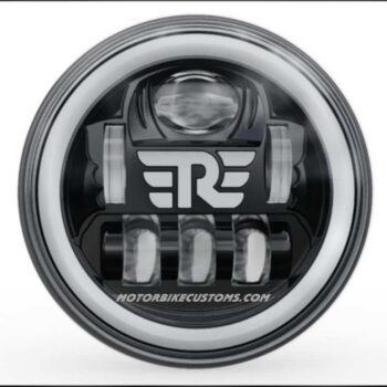 Royal Enfield Logo Thunder LED Reflect Headlight With DRL