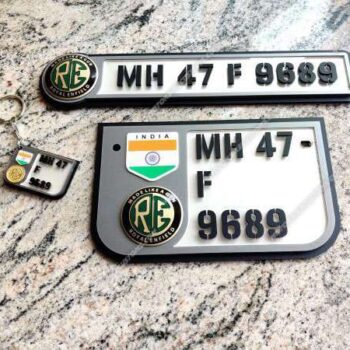 Signal Edition Number Plates For Royal Enfield