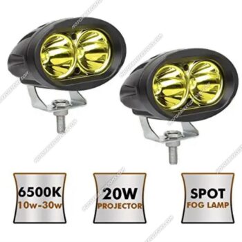 2 LED Yellow Fog Lamp Light (Pack of 2)