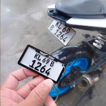 Number Plate Keychain