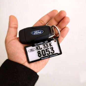 Car Keyring [With Logo & Name]